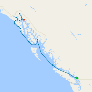 Alaska Inside Passage & Glacier Bay from Vancouver