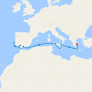 Greek Isles & Western Mediterranean from Lisbon with Stay