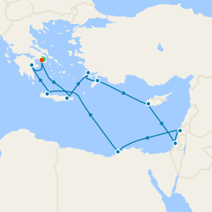 Greek Isles & the Middle East from Athens with Stay