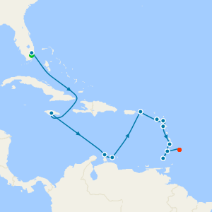 Caribbean from Fort Lauderdale to Bridgetown with Miami Beach Stay