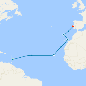 Transoceanic & Cape Verde from Bridgetown to Lisbon with Stay