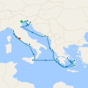 Italy, Croatia, Montenegro & Greece from Trieste with Venice Stay