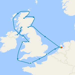 British Isles from Amsterdam with Stay