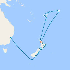 Explore New Zealand Fjords, Samoa &  Fiji to Sydney with Stay