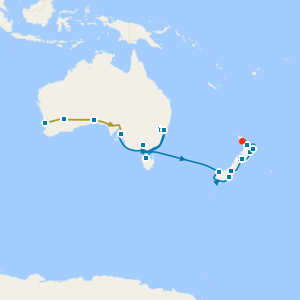 Indian Pacific Rail from Perth - Sydney & New Zealand Explorer to Auckland