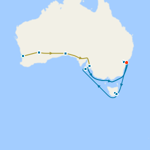 Indian Pacific Rail from Perth - Sydney & Explore Tasmania & Kangaroo Island