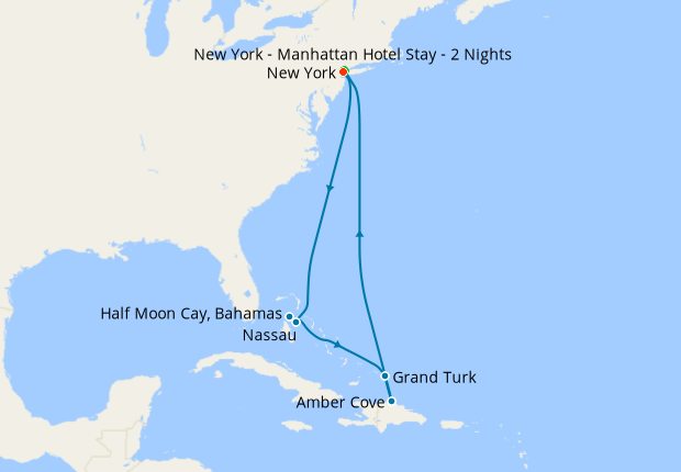 Eastern Caribbean from New York with Stay