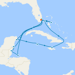 Caribbean & Bahamas from Miami with Maimi Beach Stay