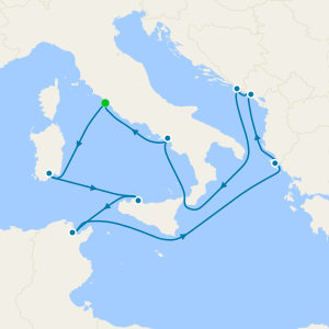Mediterranean & Adriatic from Rome