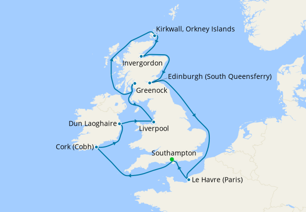 British Isles From Southampton Princess Cruises 12th September 2024   319454 