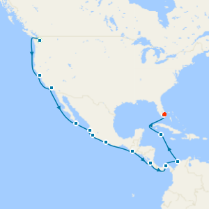 Mexico & Panama Canal with Seattle and Miami Beach Stays