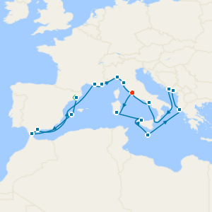 Western Mediterranean & Adriatic Explorer from Barcelona with Stay