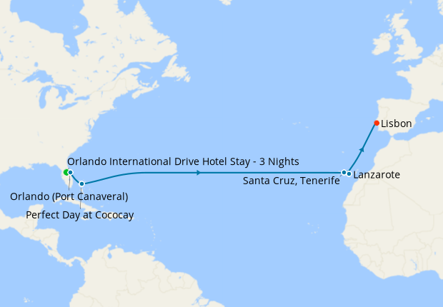 Transatlantic Azores From Port Canaveral With Orlando Stay Royal   320751 