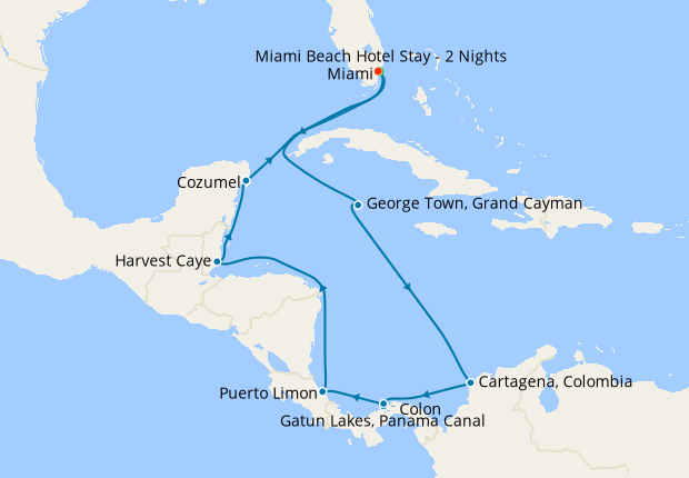 Panama Canal from Miami with Miami Beach Stay