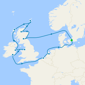 Britain, Scotland & Ireland from Copenhagen