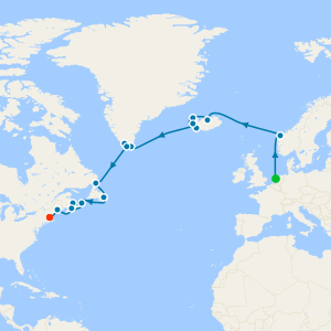 Viking Passage from Amsterdam to Boston