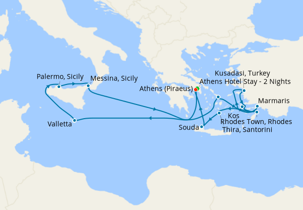 Holy Land & Ancient Kingdoms from Athens with Stay