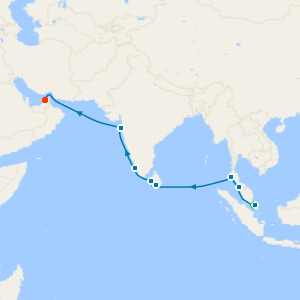 Spice Route, India & Sri Lanka from Singapore to Mumbai & Dubai with Stays