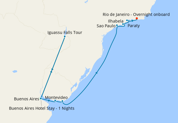 Brazil Cruise Tour To Uruguay & Argentina