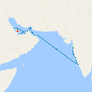 Mumbai, India, Oman & Saudi Arabia to Doha with Stays
