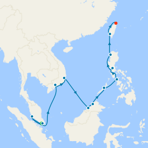 Singapore Stay, Vietnam & Philippines to Taipei