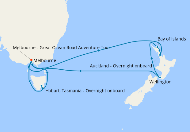 cunard cruise melbourne to tasmania