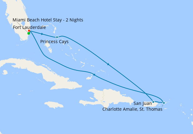 Eastern Caribbean With St Thomas From Ft Lauderdale With Miami Beach   324036 