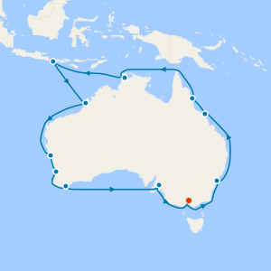 Australia Circumnavigation & Bali from Melbourne with Stay