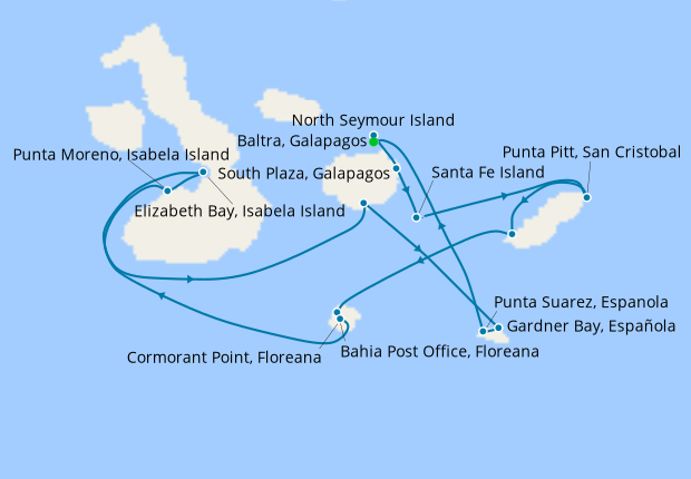 Galapagos Southern Loop Expedition with Quito Stays