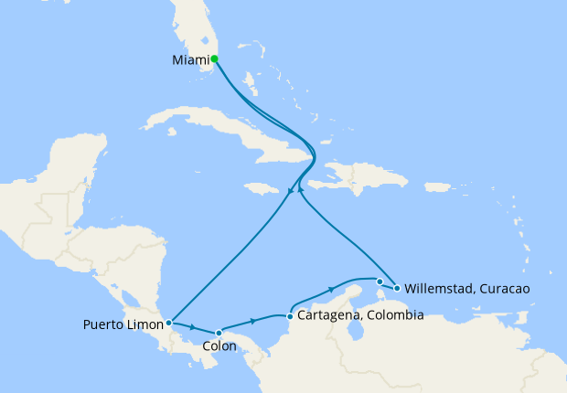 Southern Caribbean from Miami, Royal Caribbean, 24th November 2024 ...