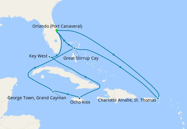 Caribbean with Curacao & Aruba from Port Canaveral with Orlando Stay