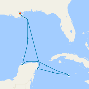 Western Caribbean from New Orleans with Stay