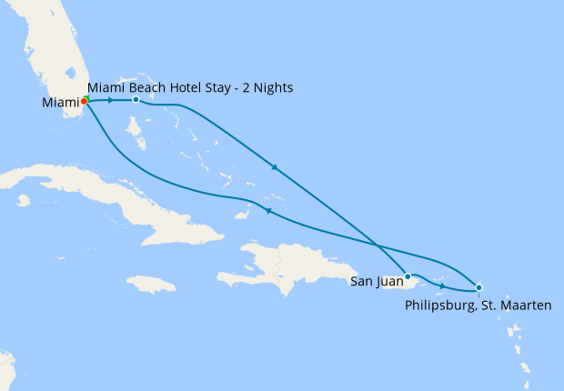 Eastern Caribbean Antilles from Miami with Miami Beach Stay, Virgin  Voyages, 20th February 2025 – Planet Cruise