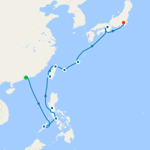 The Philippines, Taiwan & Japan from Hong Kong to Tokyo