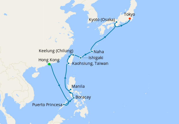 The Philippines, Taiwan & Japan from Hong Kong to Tokyo, 16 February ...