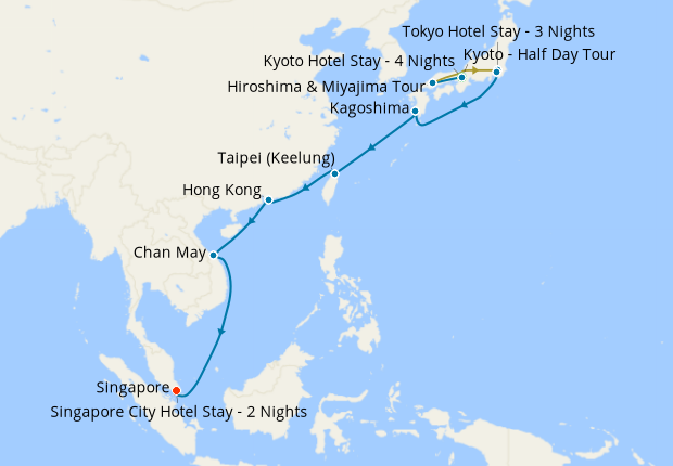 Golden Route, Bullet Trains & Fuji to Singapore