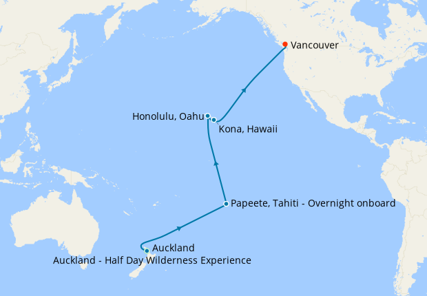 cruise hawaii to vancouver 2024