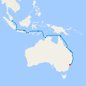 Bali & Australia from Singapore to Sydney with Stay