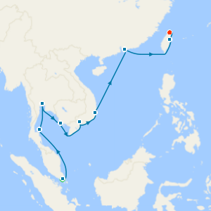 Singapore & Gilded Eastern Kingdoms to Taipei with Stays