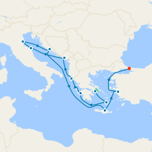 Adriatic & Aegean Allure from Athens to Istanbul with Stay