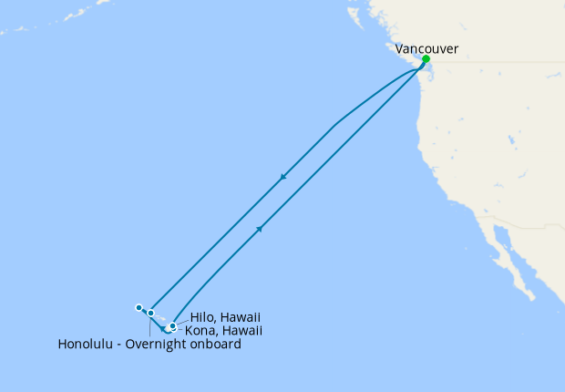 Circle Hawaii from Vancouver, 5 October 2024 | 17 Nt | Koningsdam | 05 ...