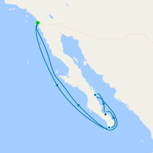 Baja Peninsula from San Diego