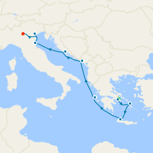 Greek & Adriatic with Athens, Venice and Lake Garda Stays