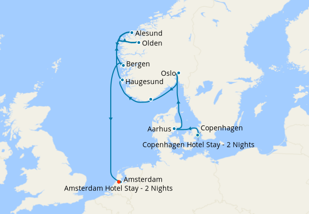 Ultimate Norwegian Fjords From Copenhagen To Amsterdam With Stays 