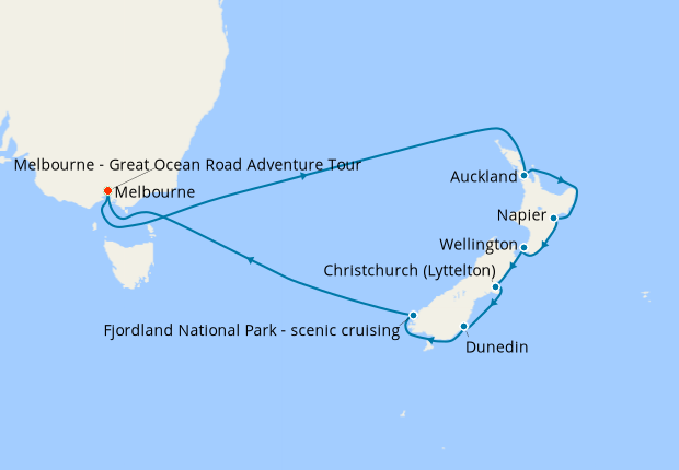 New Zealand Explorer from Melbourne with Stay