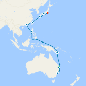 Australia & Asia Explorer from Brisbane to Tokyo with Stay