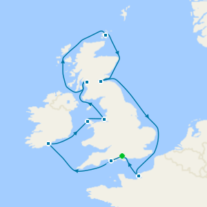 British Isles from Southampton