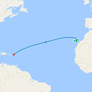 Transatlantic Westbound from Las Palmas to Philipsburg