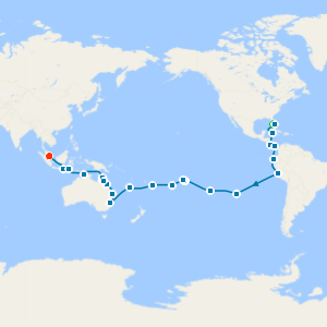 Grand Voyage: Panama Canal, Australia & Indonesia with Miami Beach & Singapore Stays