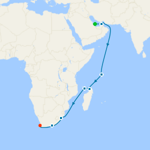 Arabian Nights & Egyptian Shores from Doha to Cape Town